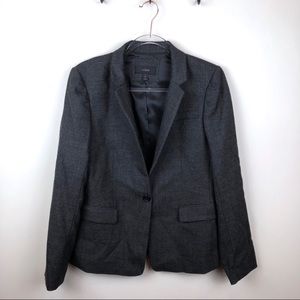 J. Crew Regent Blazer in Wool Flannel 12 Grey